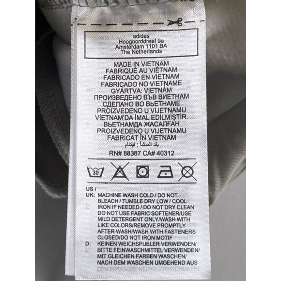 Adidas Mens Medium Grey AEROREADY 1/4 Zip Pullover Sweatshirt Long Sleeve NWT - Picture 16 of 16